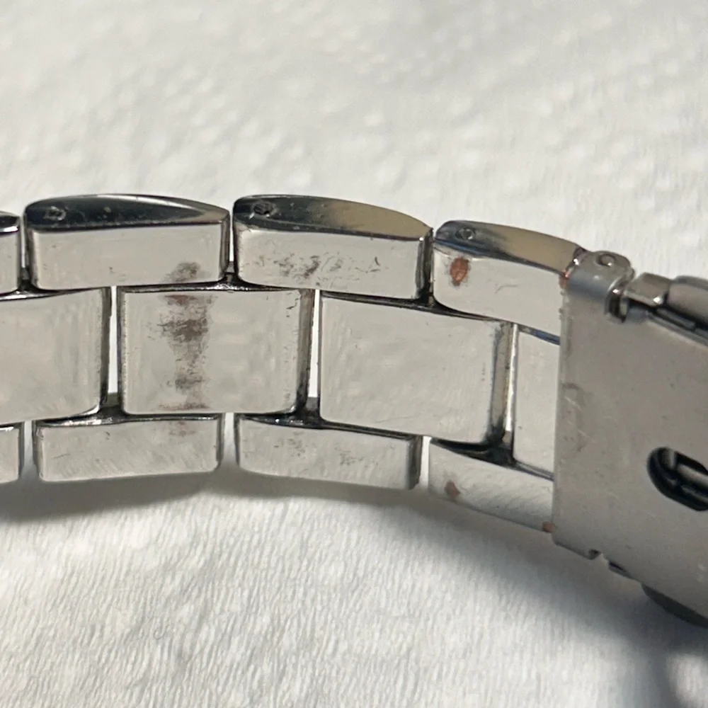 I.N.C. Crystal Bezel Two Tone Watch Women’s Silver Gold Stainless Steel Dial INC